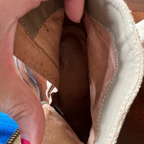 JOIE Dalton Suede Leather Stacked-Heel Bootie Cement 39 (9) Ankle Neutral Nude - Picture 11 of 15